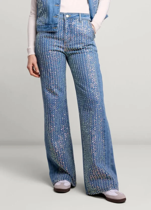 Vrouwen Summum Woman Jeans | Jeans Met Pailletten