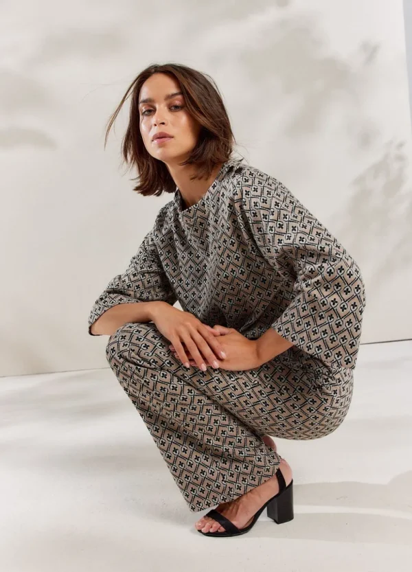 Vrouwen Summum Woman Broeken & Jumpsuits | Jersey Pants Met Print