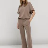 Vrouwen Summum Woman Broeken & Jumpsuits | Jersey Wijdepijpenbroek