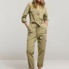 Vrouwen Summum Woman Broeken & Jumpsuits | Jumpsuit Met Drukknopen