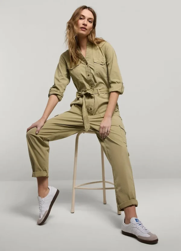 Vrouwen Summum Woman Broeken & Jumpsuits | Jumpsuit Met Drukknopen