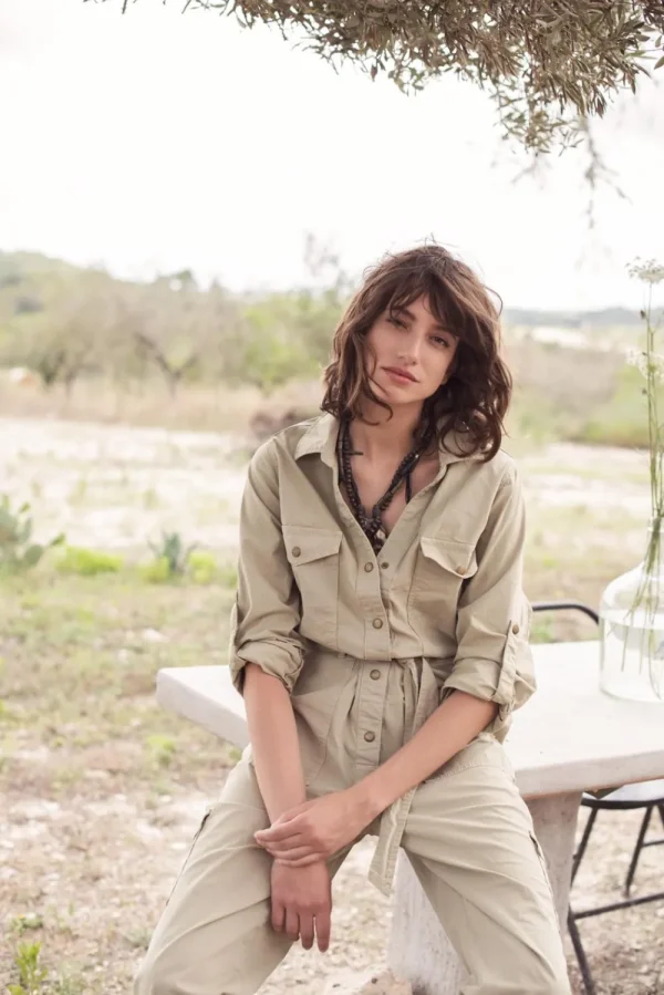 Vrouwen Summum Woman Broeken & Jumpsuits | Jumpsuit Met Drukknopen
