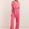 Vrouwen Summum Woman Broeken & Jumpsuits | Katoen-Linnen Jumpsuit