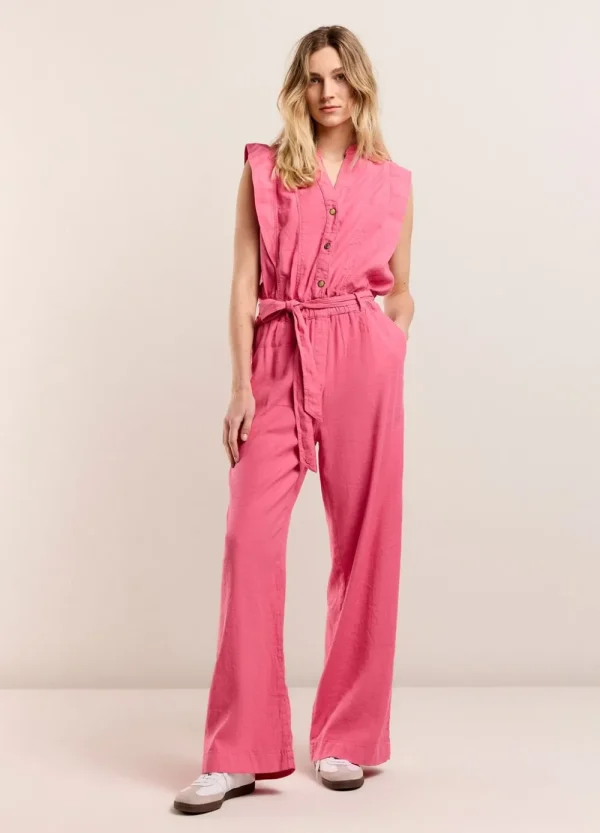 Vrouwen Summum Woman Broeken & Jumpsuits | Katoen-Linnen Jumpsuit