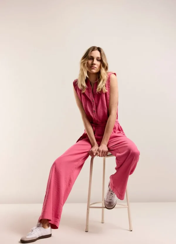 Vrouwen Summum Woman Broeken & Jumpsuits | Katoen-Linnen Jumpsuit