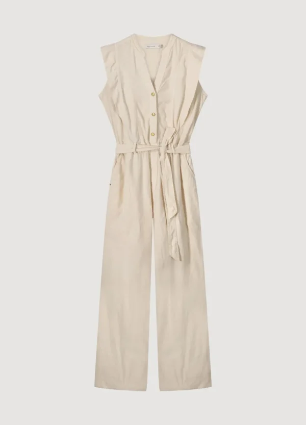 Vrouwen Summum Woman Broeken & Jumpsuits | Katoen-Linnen Jumpsuit