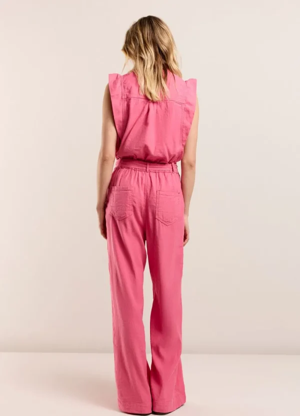 Vrouwen Summum Woman Broeken & Jumpsuits | Katoen-Linnen Jumpsuit