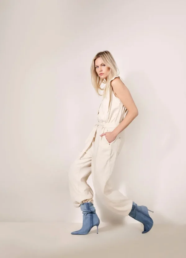 Vrouwen Summum Woman Broeken & Jumpsuits | Katoen-Linnen Jumpsuit