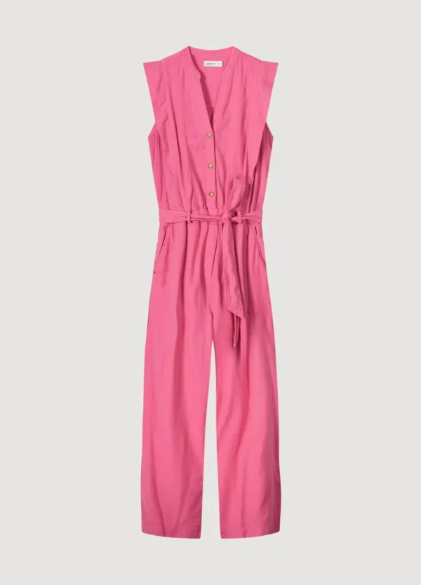 Vrouwen Summum Woman Broeken & Jumpsuits | Katoen-Linnen Jumpsuit
