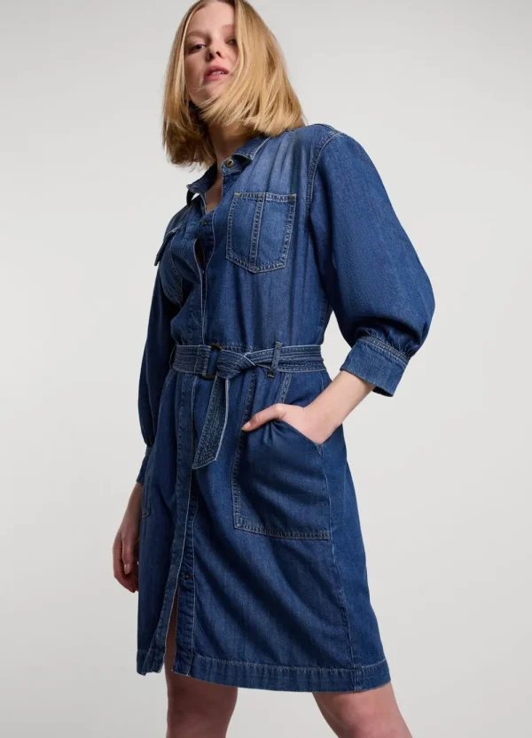 Vrouwen Summum Woman Jurken | Korte Denim Jurk