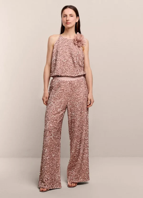 Vrouwen Summum Woman Broeken & Jumpsuits | Lange Broek Paillettenstof