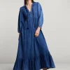 Vrouwen Summum Woman Jurken | Lange Indigo Jurk