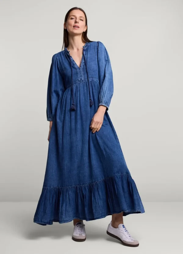 Vrouwen Summum Woman Jurken | Lange Indigo Jurk