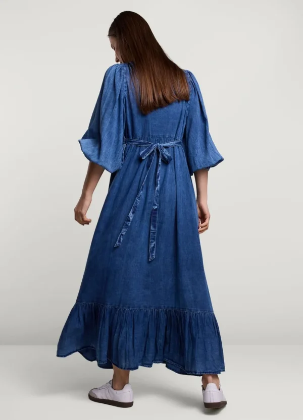 Vrouwen Summum Woman Jurken | Lange Indigo Jurk
