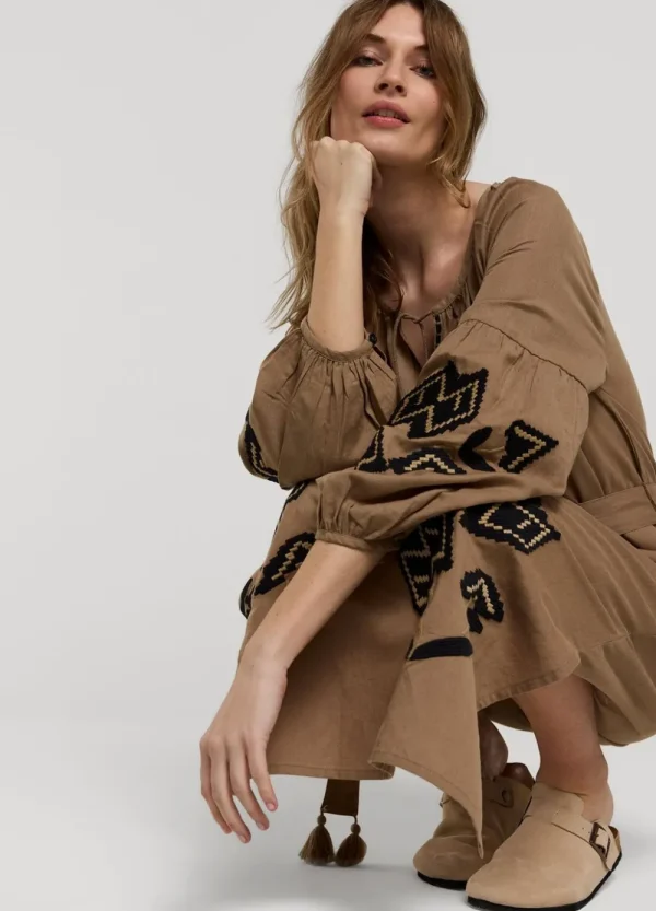 Vrouwen Summum Woman Jurken | Lange Jurk Met Borduur