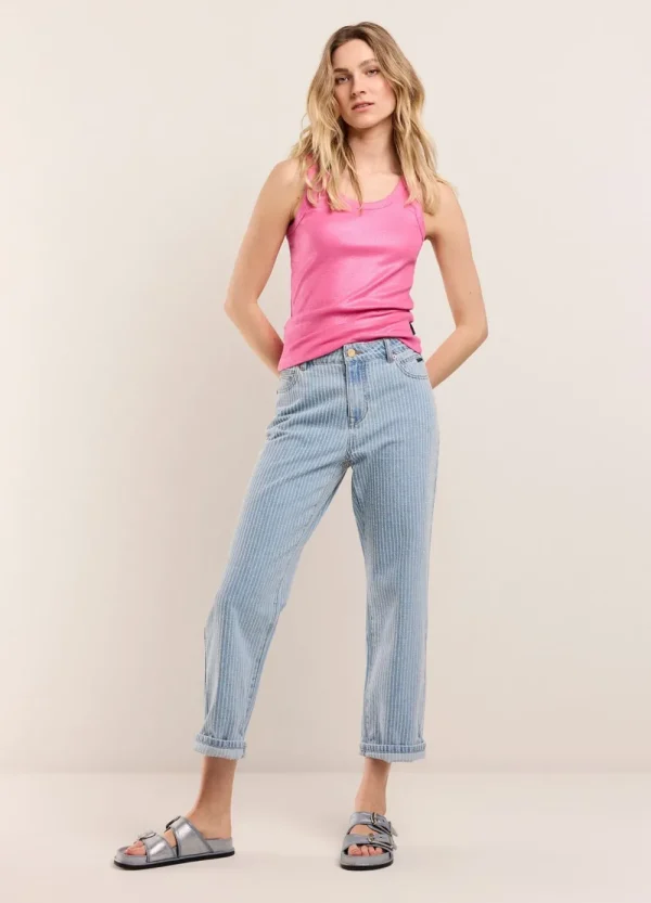 Vrouwen Summum Woman Broeken & Jumpsuits | Lasercut 5-Pocket Denim