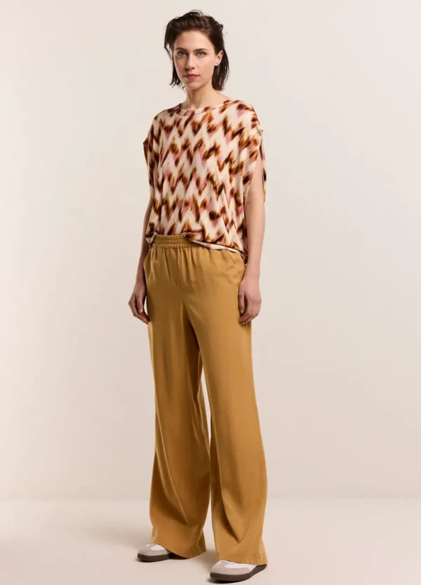 Vrouwen Summum Woman Broeken & Jumpsuits | Luchtige Broek Met Rechte Pijp
