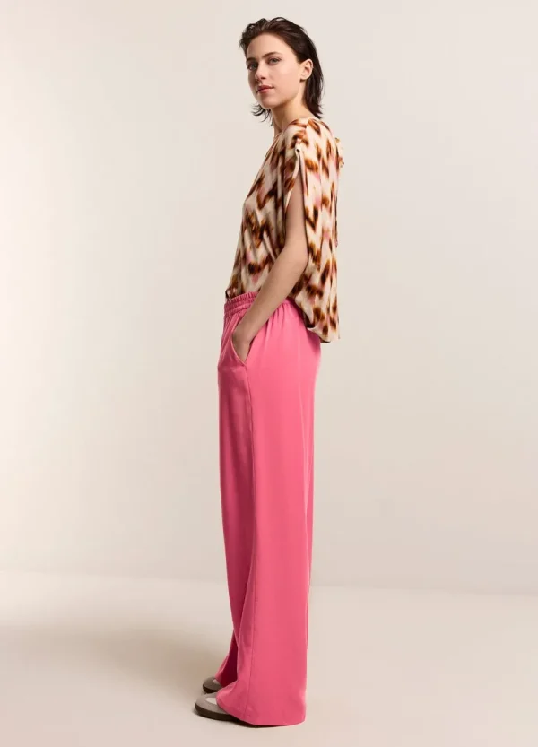 Vrouwen Summum Woman Broeken & Jumpsuits | Luchtige Broek Met Rechte Pijp