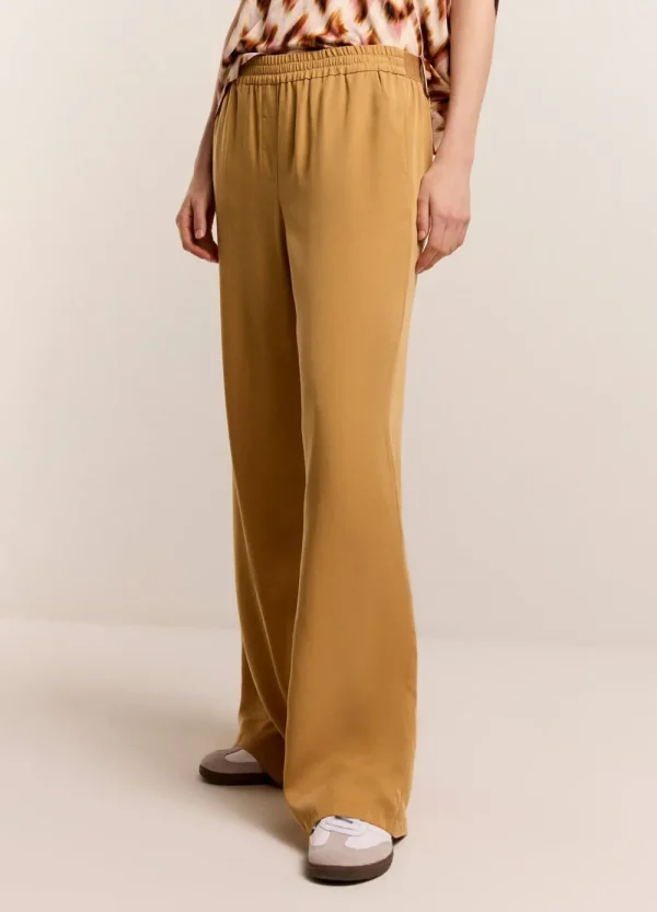 Vrouwen Summum Woman Broeken & Jumpsuits | Luchtige Broek Met Rechte Pijp