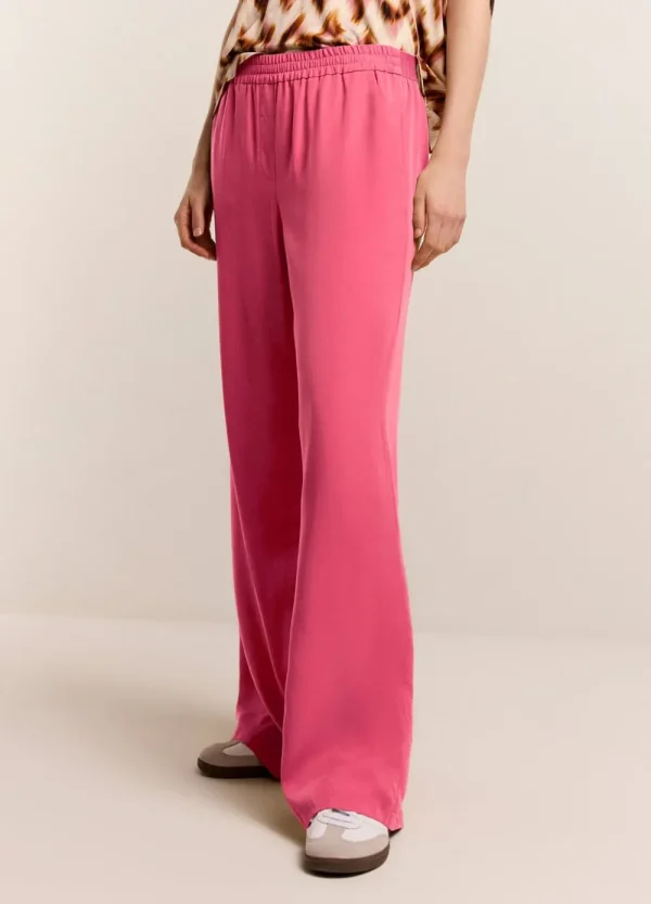 Vrouwen Summum Woman Broeken & Jumpsuits | Luchtige Broek Met Rechte Pijp