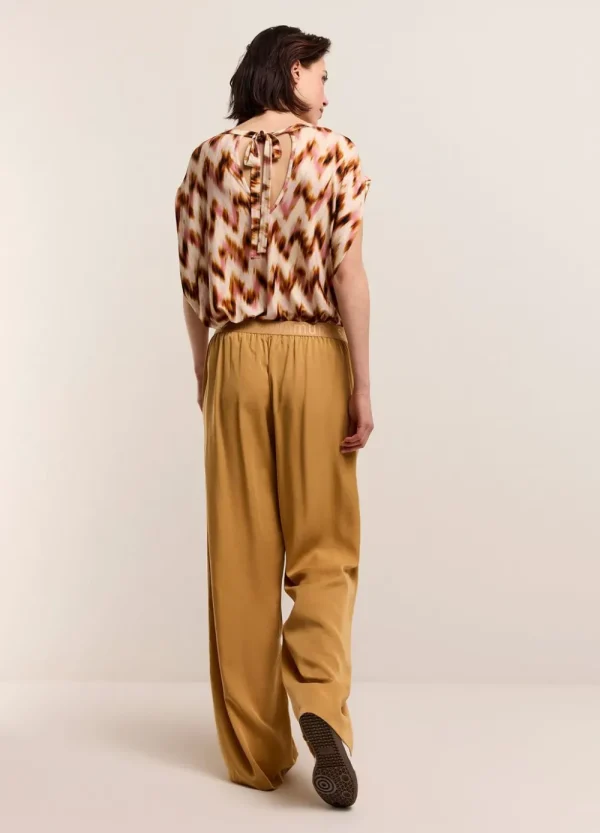 Vrouwen Summum Woman Broeken & Jumpsuits | Luchtige Broek Met Rechte Pijp