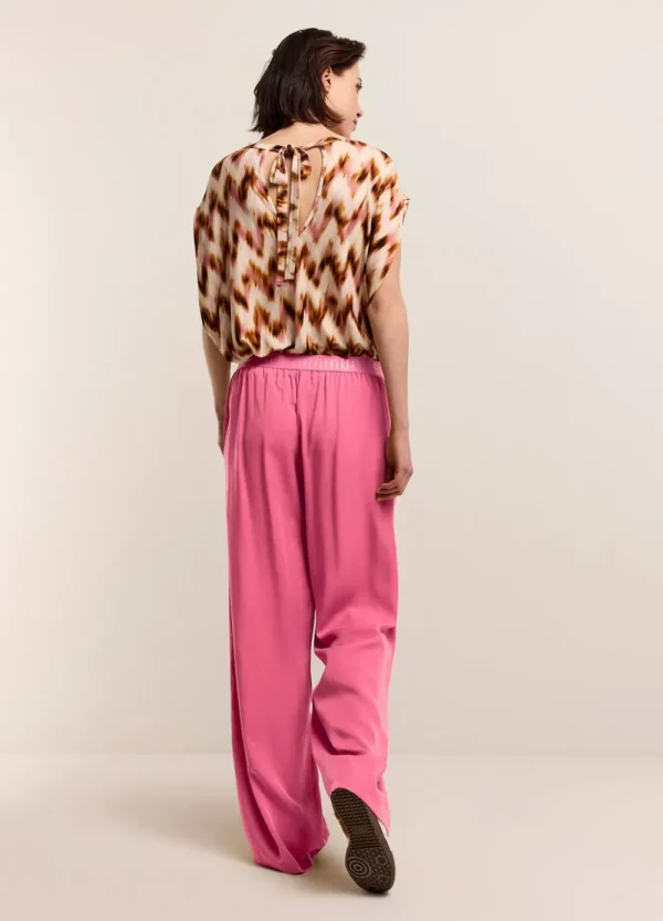 Vrouwen Summum Woman Broeken & Jumpsuits | Luchtige Broek Met Rechte Pijp