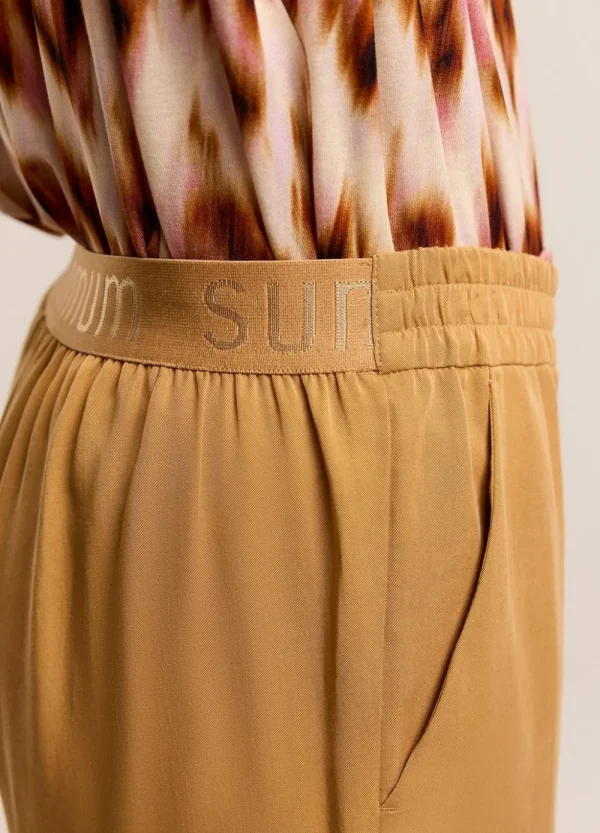 Vrouwen Summum Woman Broeken & Jumpsuits | Luchtige Broek Met Rechte Pijp