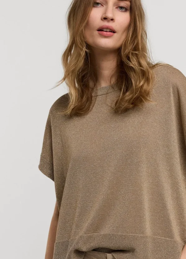 Vrouwen Summum Woman Tops & T-Shirts | Lurex Boxy Truitje