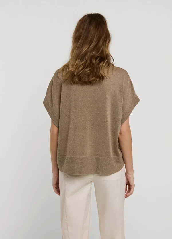 Vrouwen Summum Woman Tops & T-Shirts | Lurex Boxy Truitje
