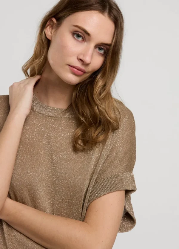 Vrouwen Summum Woman Tops & T-Shirts | Lurex Boxy Truitje