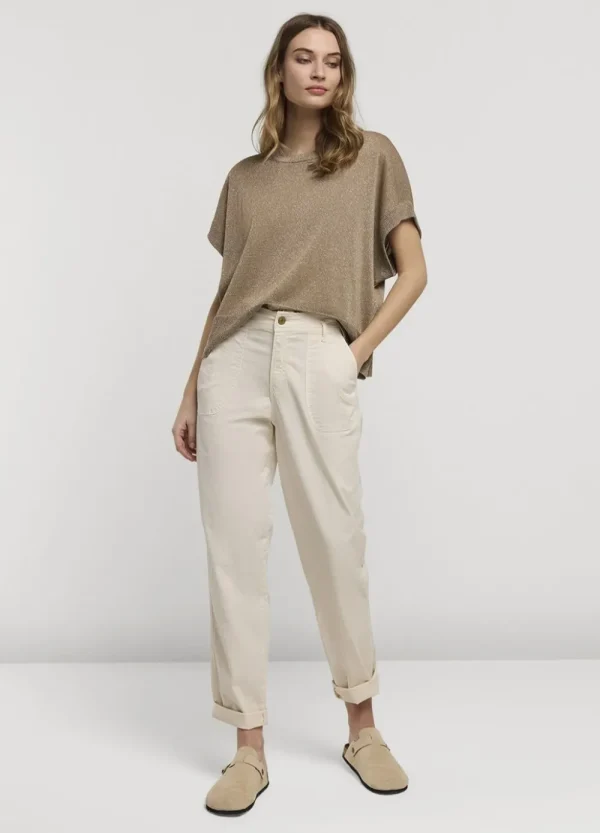 Vrouwen Summum Woman Tops & T-Shirts | Lurex Boxy Truitje