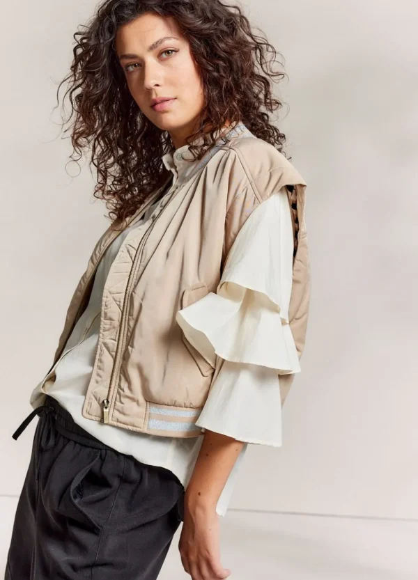 Vrouwen Summum Woman Blazers & Jasjes | Mouwloos Bomberjack