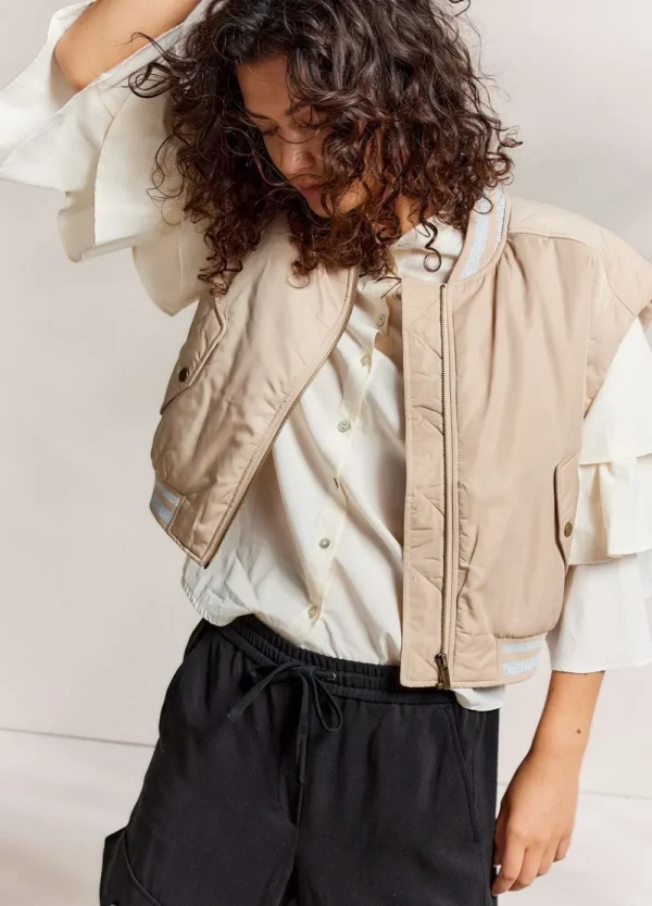Vrouwen Summum Woman Blazers & Jasjes | Mouwloos Bomberjack