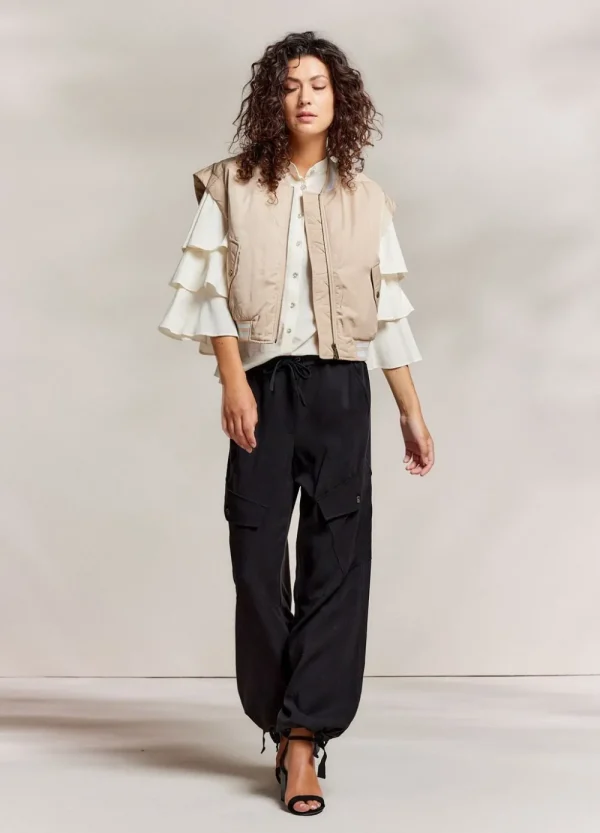 Vrouwen Summum Woman Blazers & Jasjes | Mouwloos Bomberjack