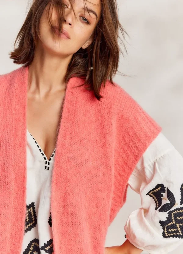 Vrouwen Summum Woman Truien & Vesten | Mouwloos Open Vest
