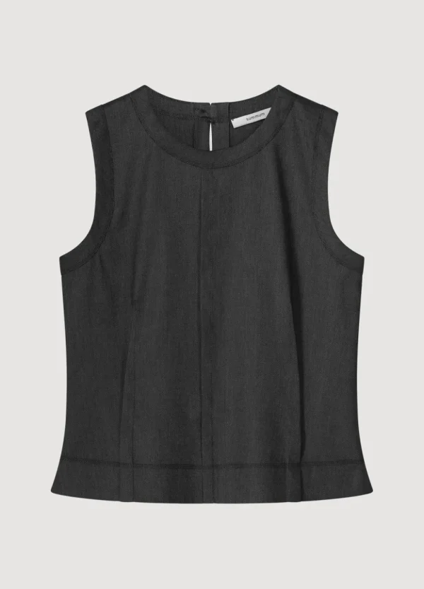 Vrouwen Summum Woman Tops & T-Shirts | Mouwloze Top Linnenmix