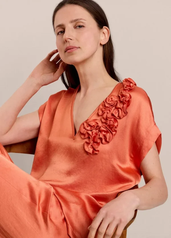 Vrouwen Summum Woman Tops & T-Shirts | Mouwloze Top Met Accent