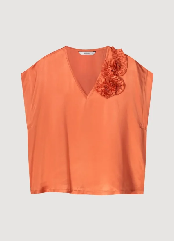 Vrouwen Summum Woman Tops & T-Shirts | Mouwloze Top Met Accent