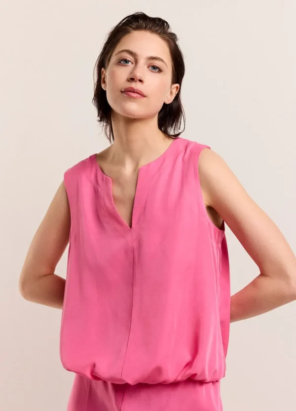 Vrouwen Summum Woman Tops & T-Shirts | Mouwloze Top Met V-Split