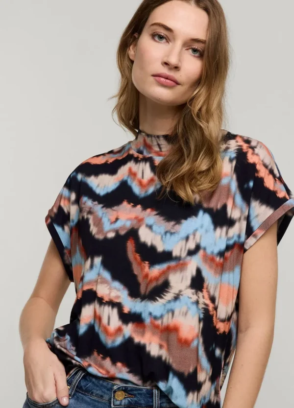 Vrouwen Summum Woman Tops & T-Shirts | Multicolor Jersey Top