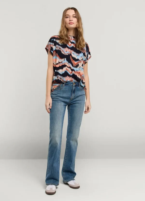 Vrouwen Summum Woman Tops & T-Shirts | Multicolor Jersey Top