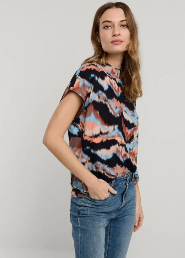 Vrouwen Summum Woman Tops & T-Shirts | Multicolor Jersey Top
