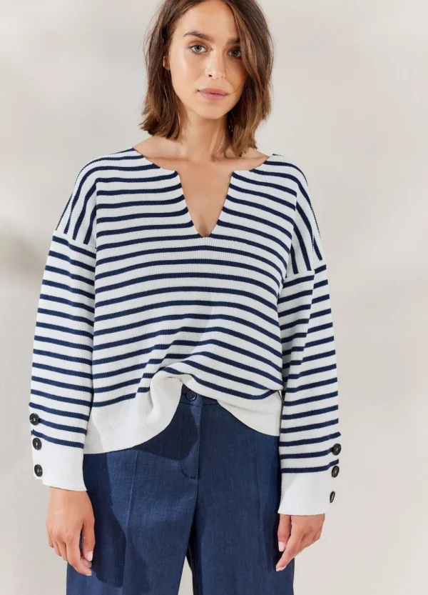 Vrouwen Summum Woman Tops & T-Shirts | Nautische Trui