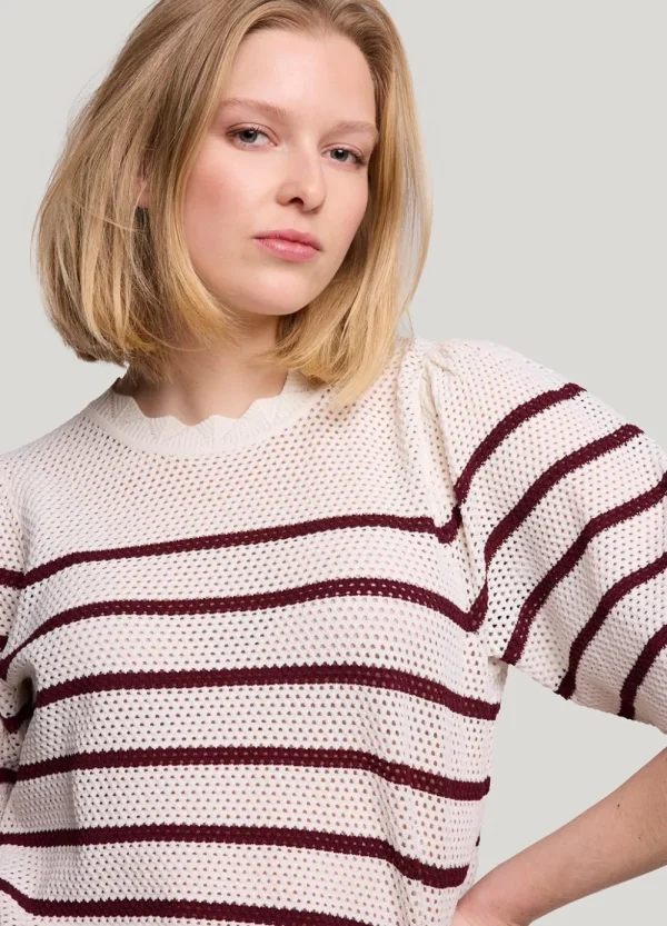 Vrouwen Summum Woman Tops & T-Shirts | Open Gebreid Truitje