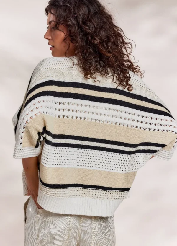 Vrouwen Summum Woman Truien & Vesten | Open Vest Multi Multi Colour