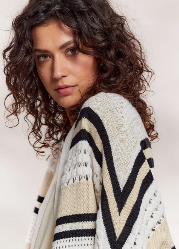 Vrouwen Summum Woman Truien & Vesten | Open Vest Multi Multi Colour