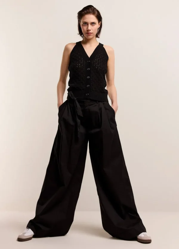 Vrouwen Summum Woman Tops & T-Shirts | Opengewerkte Haltertop