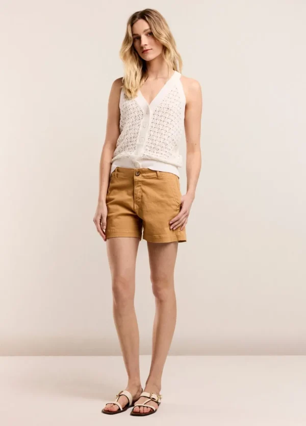 Vrouwen Summum Woman Tops & T-Shirts | Opengewerkte Haltertop
