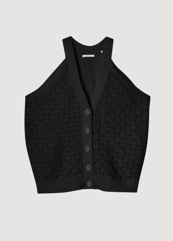 Vrouwen Summum Woman Tops & T-Shirts | Opengewerkte Haltertop