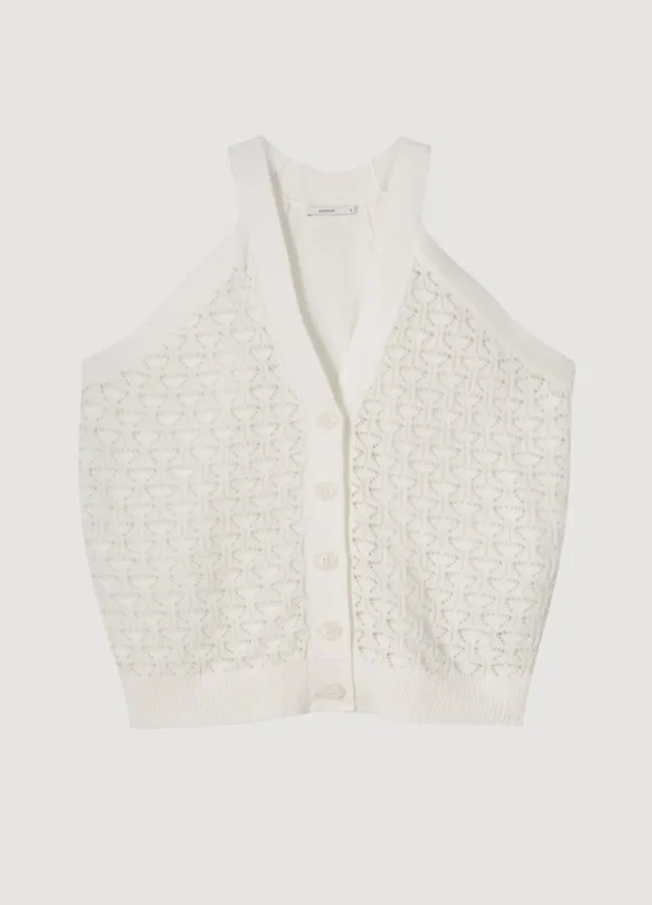 Vrouwen Summum Woman Tops & T-Shirts | Opengewerkte Haltertop